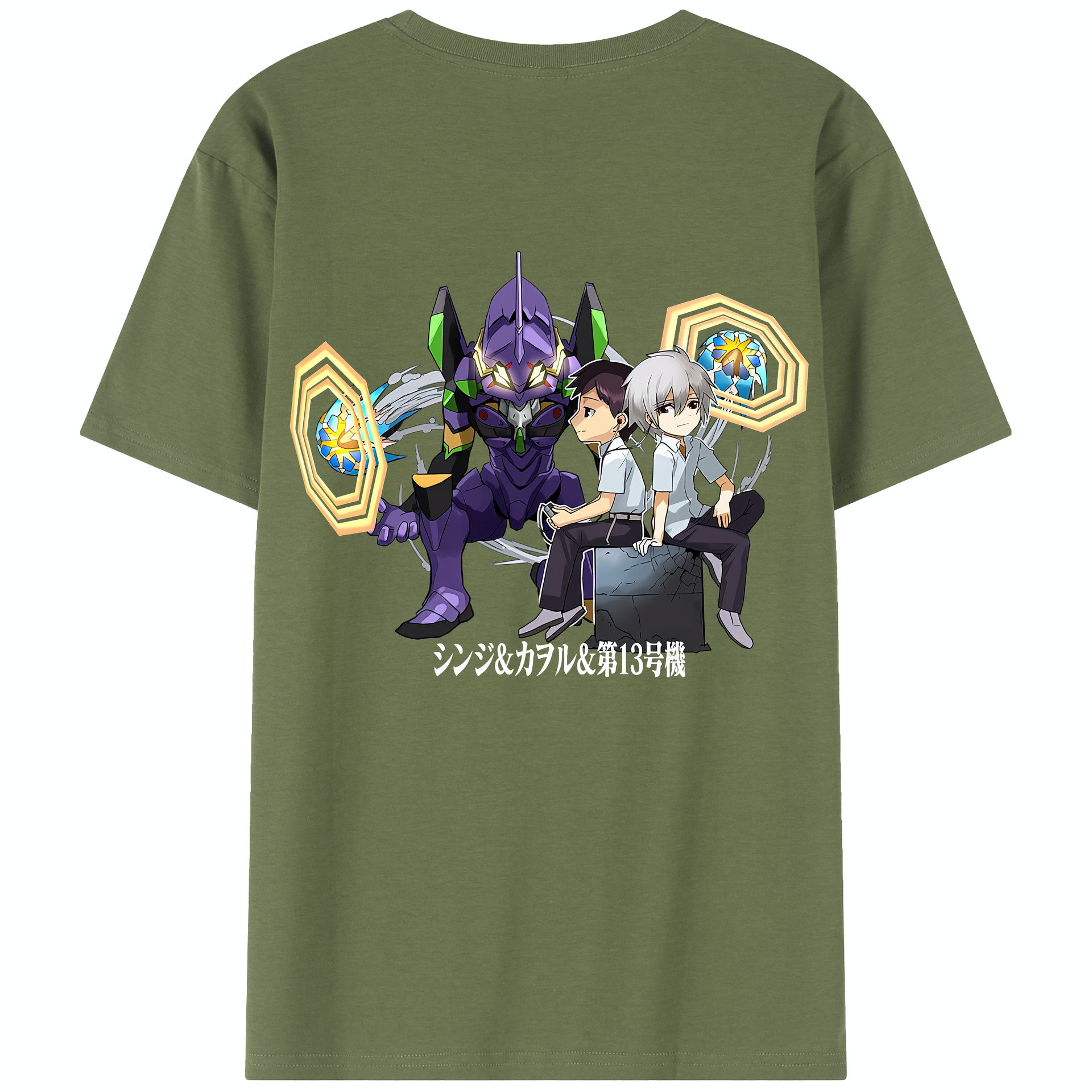 （画像用） EVA 新世紀エヴァンゲリオン 綿100％半袖Tシャツ（背面プリント）